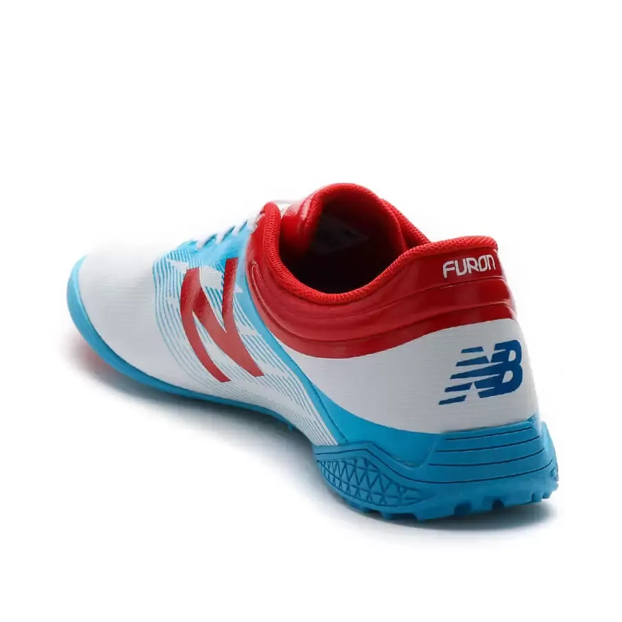 Imagen 2 de 5 de Botines New Balance Visaro Control Tf-BLANCO/ROJO/AZUL
