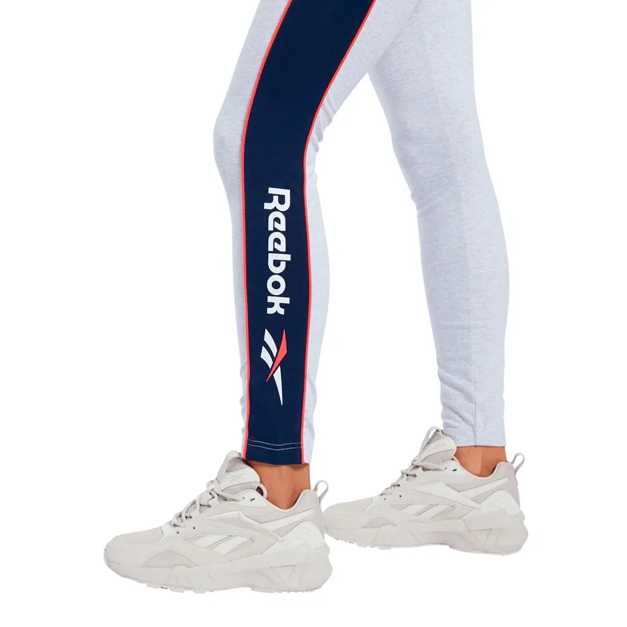 Imagen 2 de 3 de Calza Reebok Linear-GRIS/AZUL/BLANCO