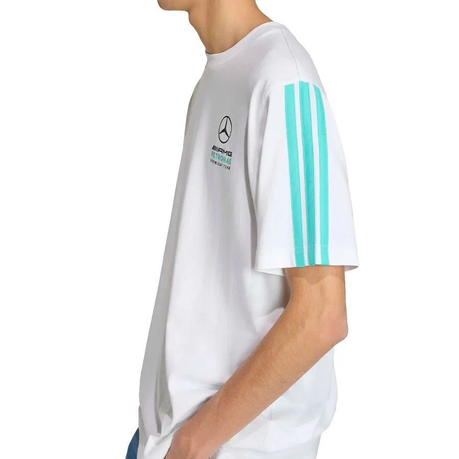 Imagen 4 de 5 de Remera adidas Mercedes-AMG Petronas-BLANCO/TURQUESA