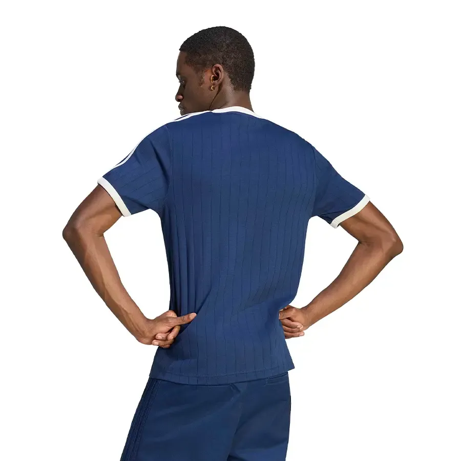Imagen 1 de 5 de Remera adidas originals Drop Needle 3 Tiras-MARINO/BLANCO