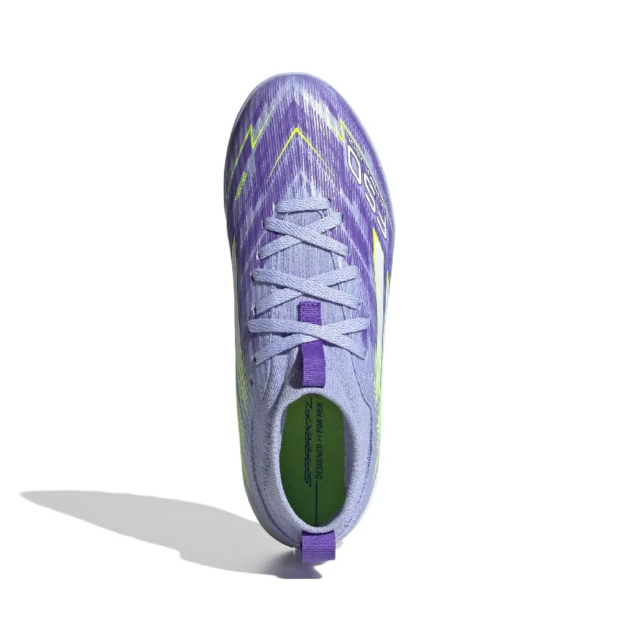 Imagen 3 de 7 de Botines adidas F50 Sparkfusion League Tf-LILA/VERDE FLUOR