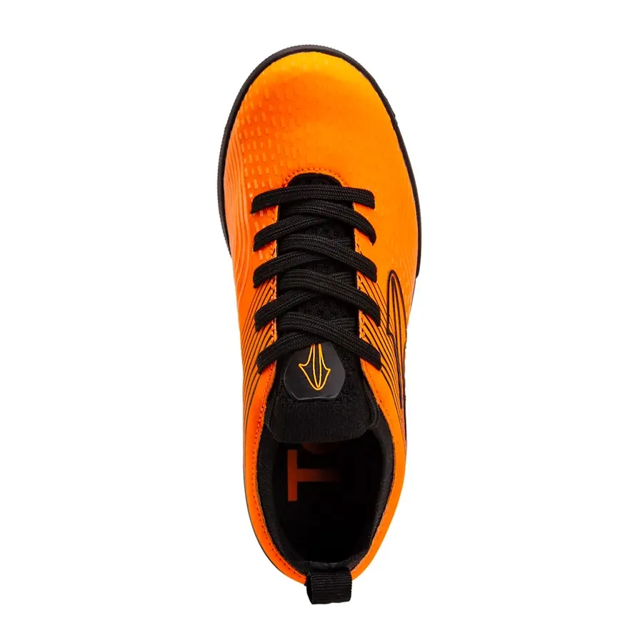 Imagen 2 de 5 de Botines Topper Stingray Iii Match 5 Kids Tf-NARANJA/NEGRO/GRIS