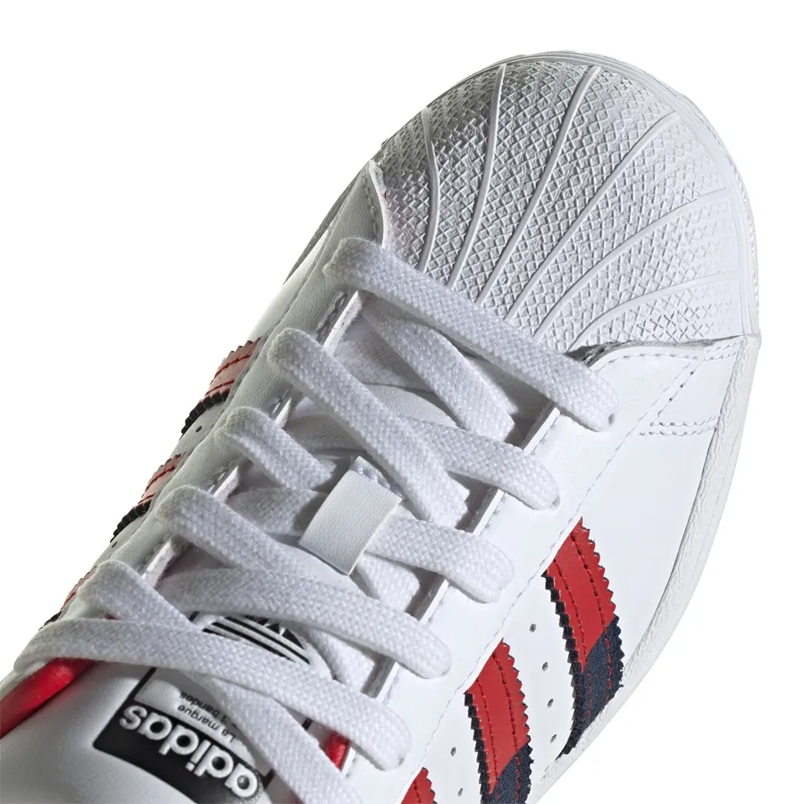 Imagen 6 de 7 de Zapatillas adidas originals Superstar J-BLANCO/MARINO/ROJO