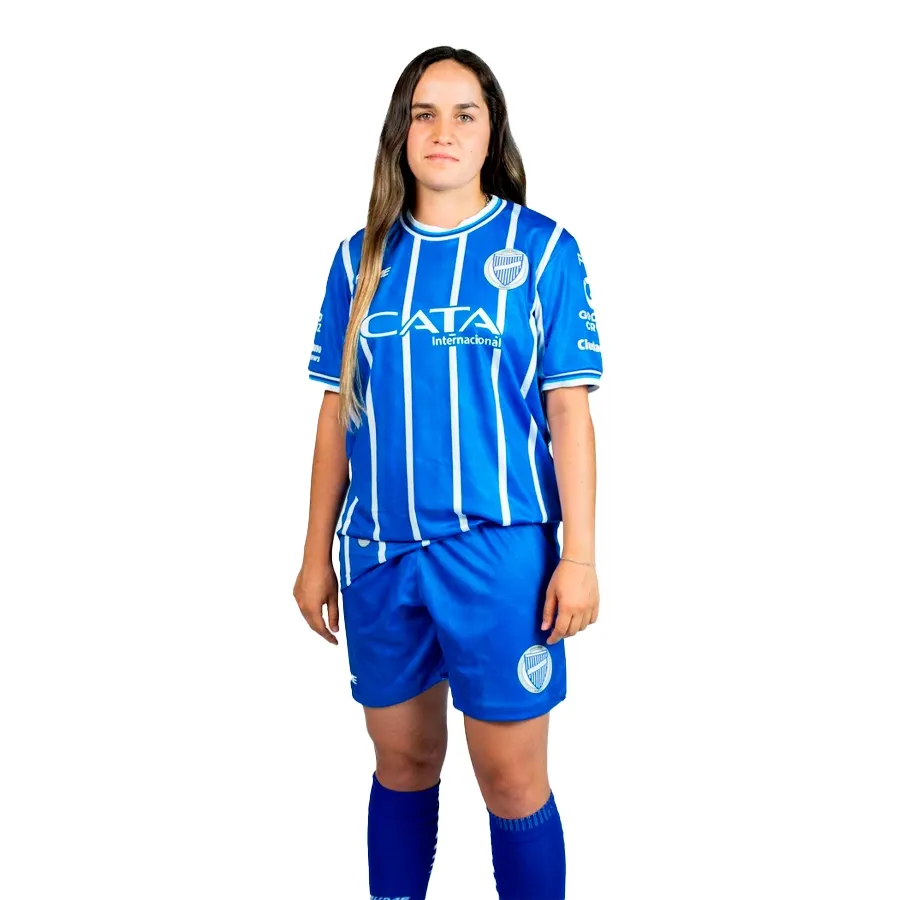 Imagen 3 de 4 de Camiseta Fiume Sport Godoy Cruz Oficial 24-AZUL FRANCIA/BLANCO