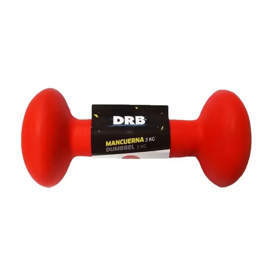 Imagen 1 de 2 de Mancuerna 3 Kg  DRB-ROJO