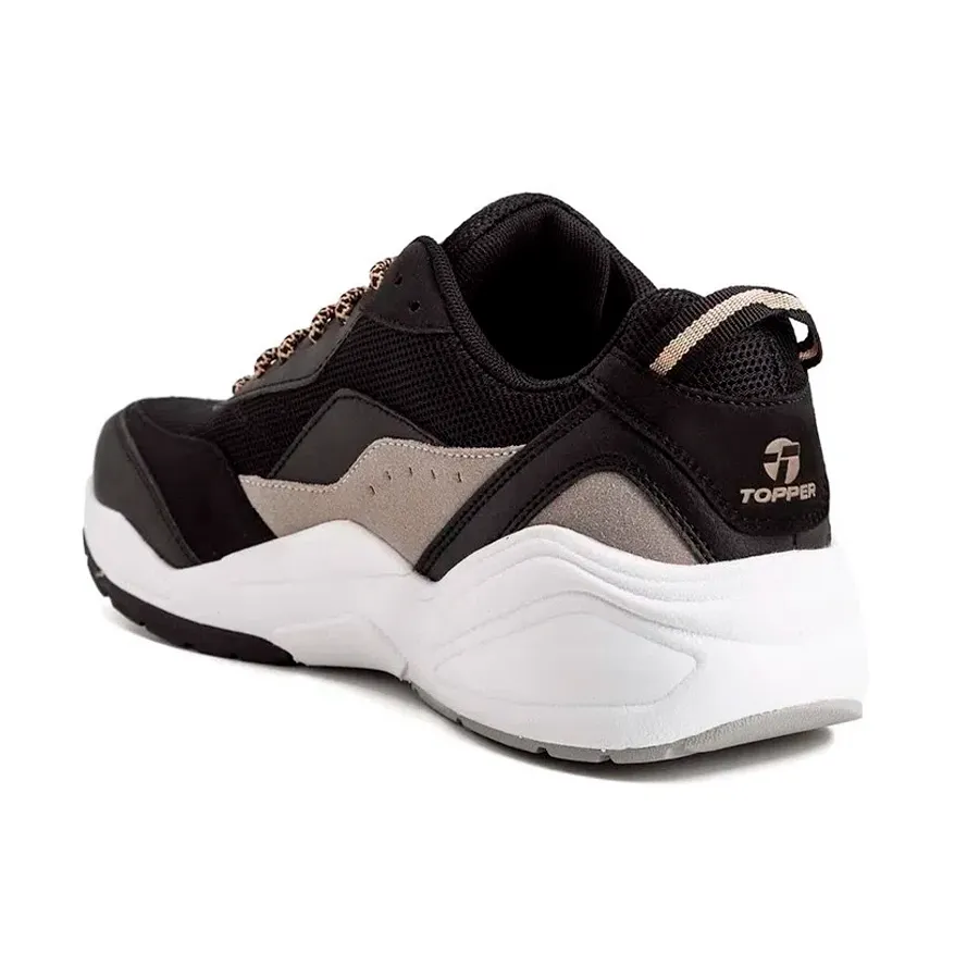 Imagen 2 de 5 de Zapatillas Topper Circus-NEGRO/GRIS/BEIGE