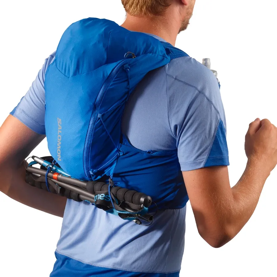 Imagen 4 de 8 de Chaleco Salomon Adv Skin 12-AZUL/GRIS