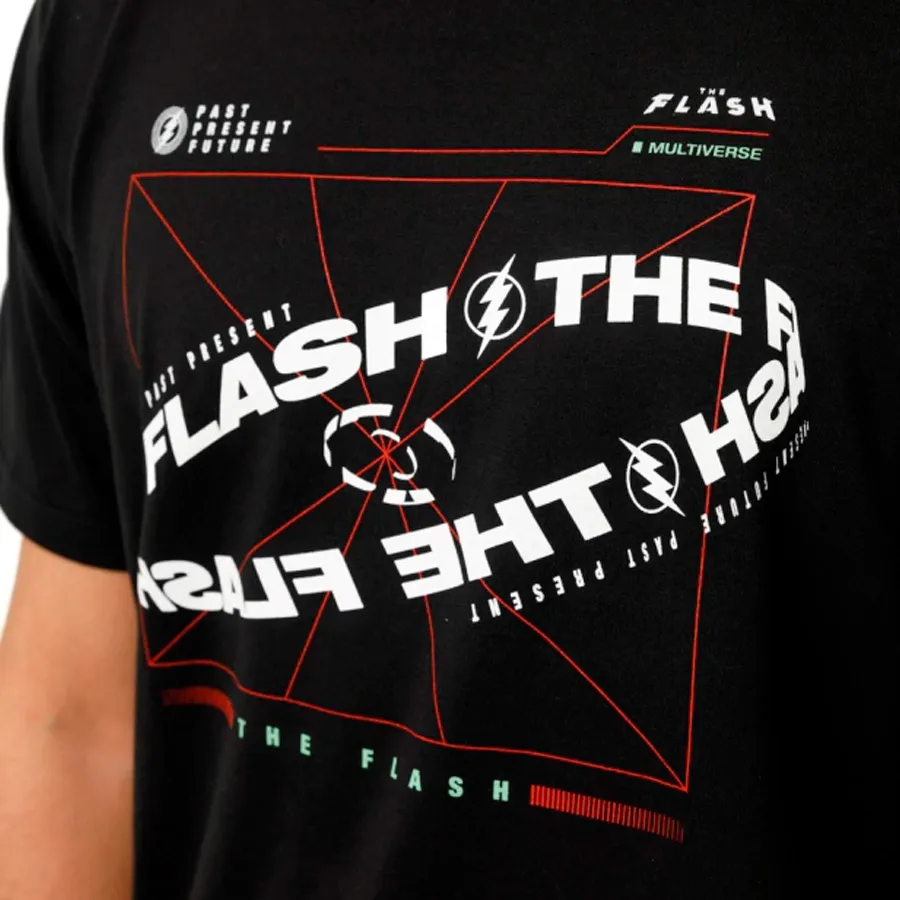 Imagen 3 de 5 de Remera Warner Bros The Flash Urban-NEGRO/ROJO