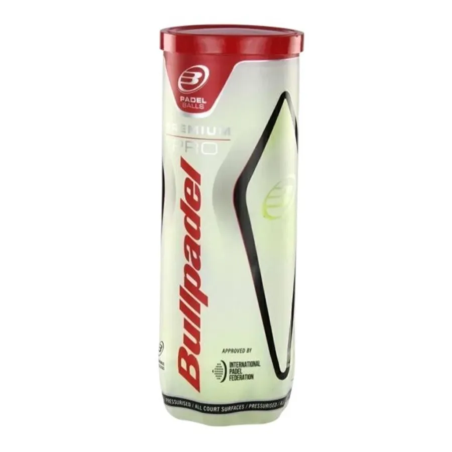 Imagen 1 de 4 de Bullpadel Pelotas tubo x3-AMARILLO