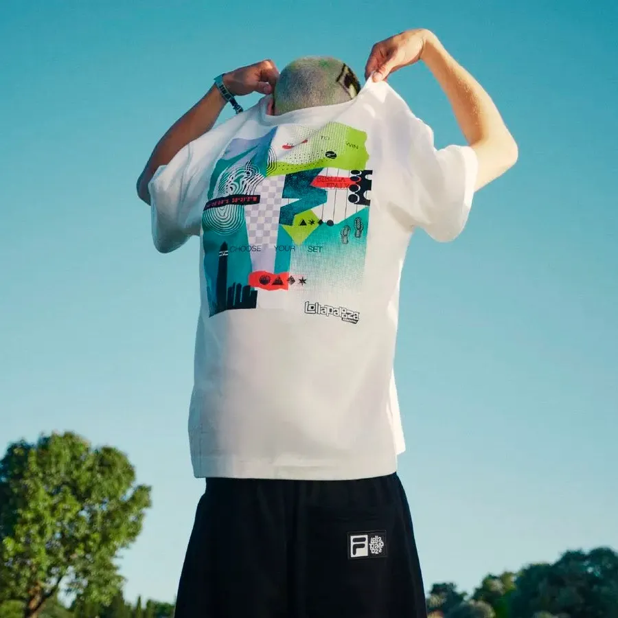 Imagen 3 de 6 de Remera Fila Lolla Back-BLANCO