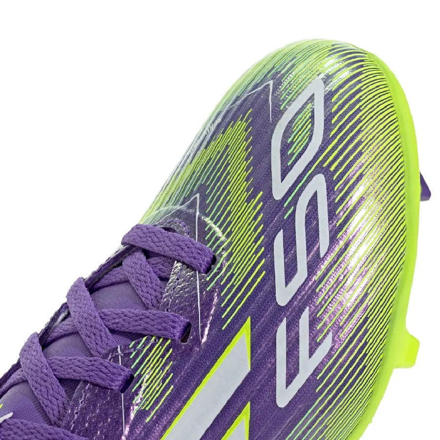 Imagen 5 de 7 de Botines adidas F50 League Fg Niño-PURPURA/VERDE FLUOR