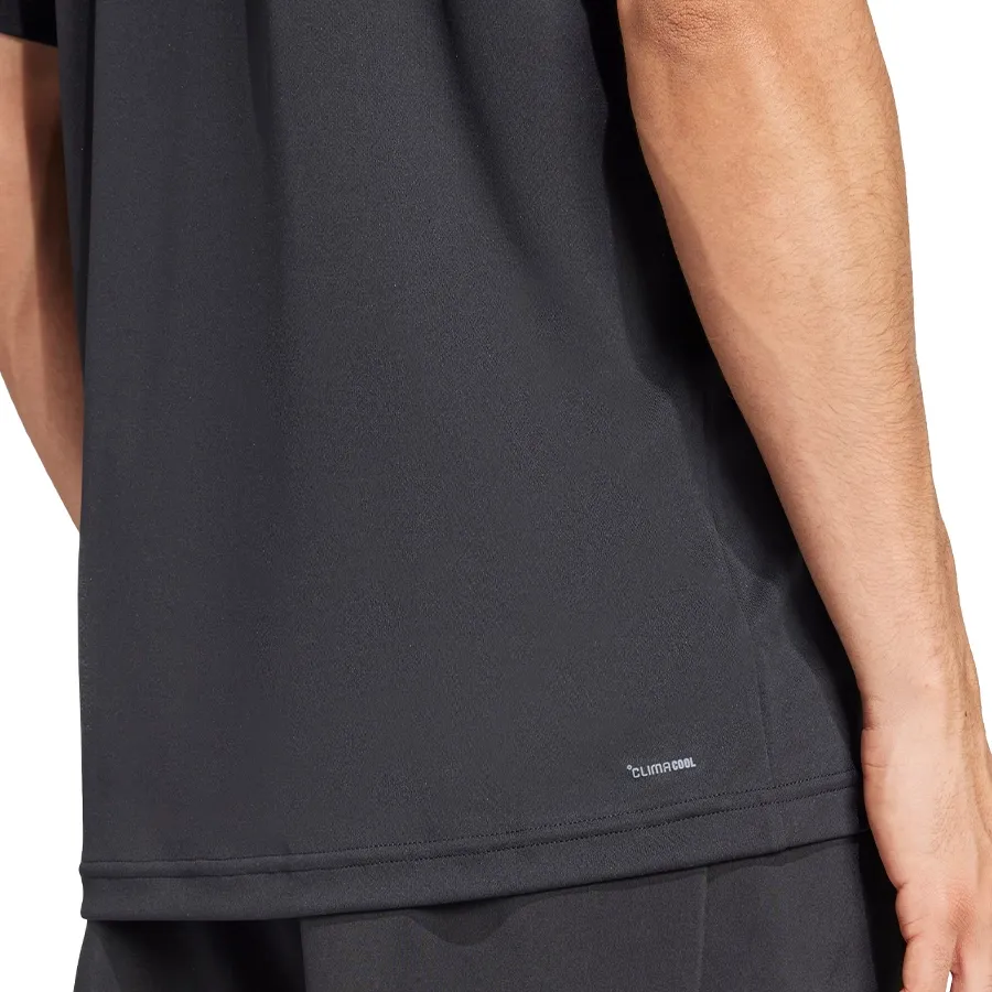 Imagen 4 de 5 de Remera adidas Club Henley-NEGRO