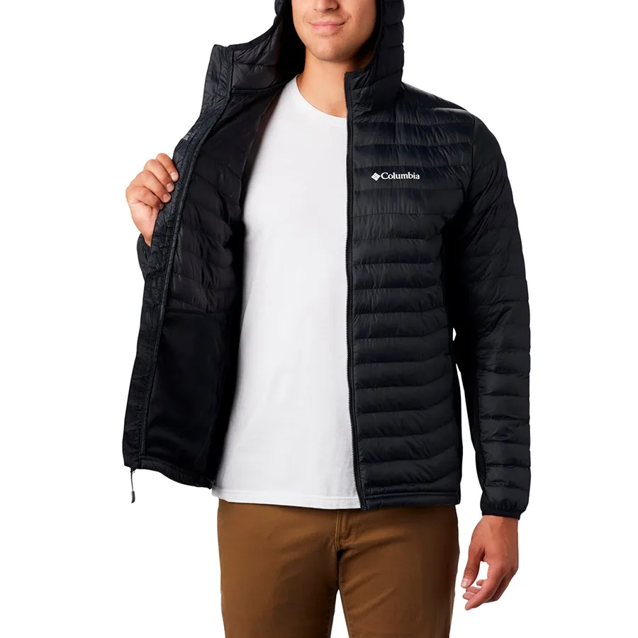 Imagen 2 de 7 de Campera Columbia Power Pass Hooded Jacket-NEGRO