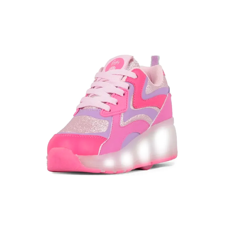 Imagen 2 de 3 de Zapatillas Footy Con Rueda y Luz Led-ROSA/VIOLETA