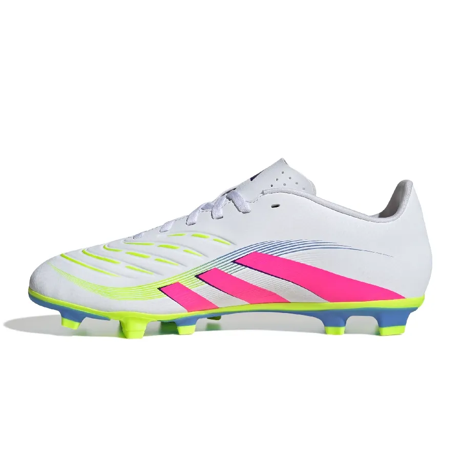 Imagen 2 de 7 de Botines adidas Predator Club Fg-BLANCO/ROSA FLUOR/AMARILLO FLUOR