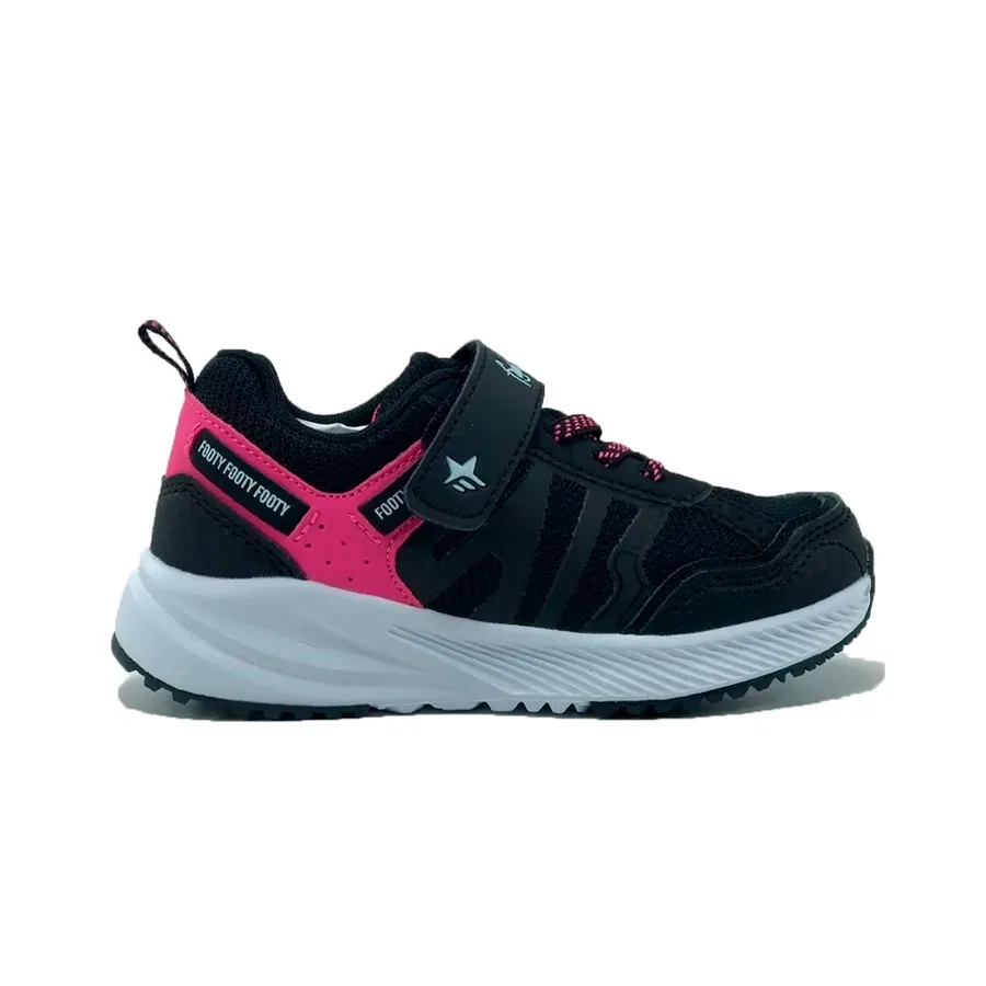 Imagen 0 de 2 de Zapatillas Footy Deportiva Velcro-NEGRO/ROSA