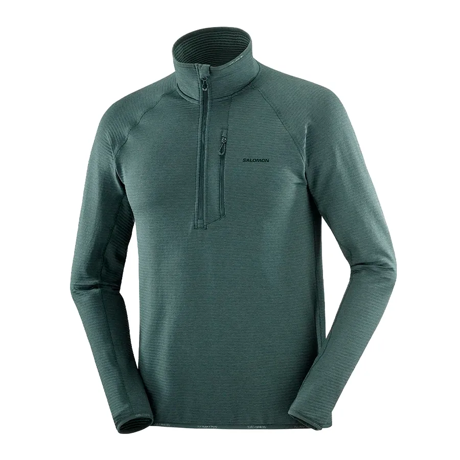 Imagen 2 de 8 de Buzo Salomon Essentials Lightwarm-VERDE OSCURO