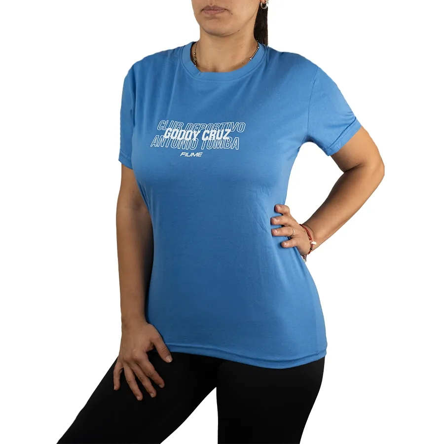 Imagen 1 de 4 de Remera Fiume Sport Premium Deportivo Godoy Cruz-AZUL FRANCIA