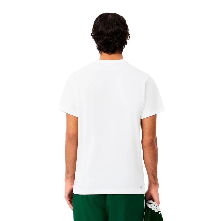 Imagen 1 de 6 de Remera Lacoste Tee Ultra Dry-BLANCO/VERDE