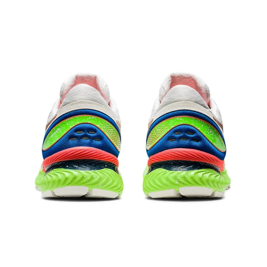 Imagen 2 de 7 de Zapatillas Asics Gel Nimbus 22 Lite sho h-BLANCO/VERDE FLUOR/CORAL