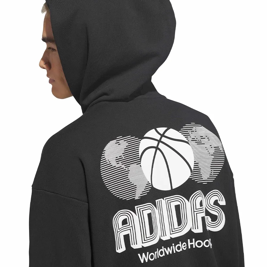 Imagen 6 de 7 de Buzo adidas originals World Wide Hoops-NEGRO