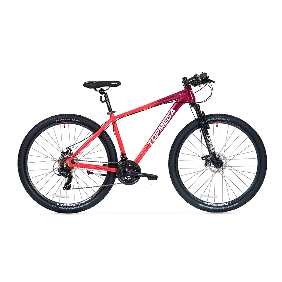 Imagen 0 de 8 de TopMega Mountain Bike Sunshine Aluminio R29 21vel-CORAL/VIOLETA