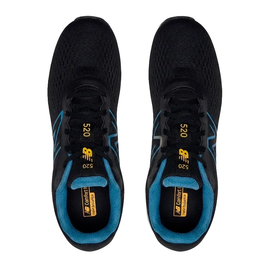 Imagen 3 de 5 de Zapatillas New Balance 520-NEGRO/CELESTE/AMARILLO
