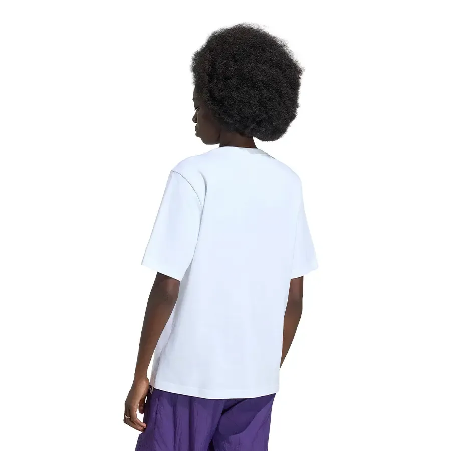 Imagen 1 de 5 de Remera adidas originals Essentials Ajuste Holgado-BLANCO/NEGRO