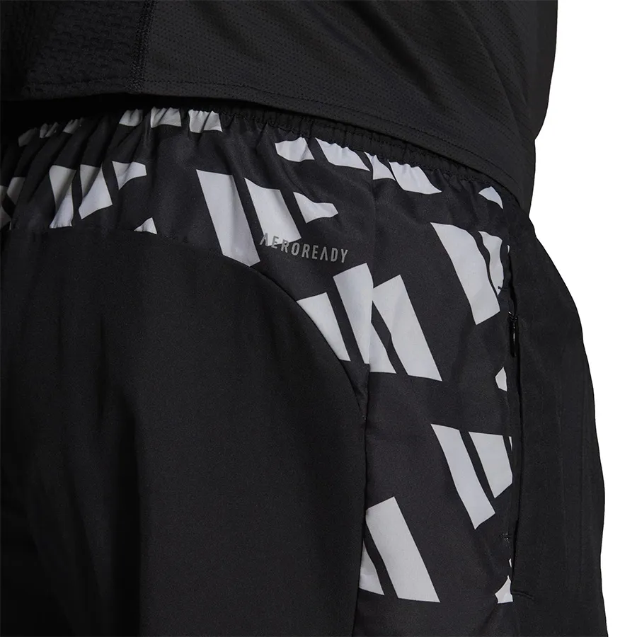 Imagen 2 de 3 de Shorts adidas Own The Run Celebration M-NEGRO/BLANCO