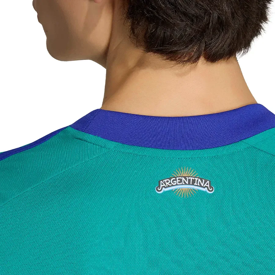 Imagen 3 de 4 de Camiseta adidas originals Arquero Seleccion Argentina AFA 26-VERDE AGUA/AZUL