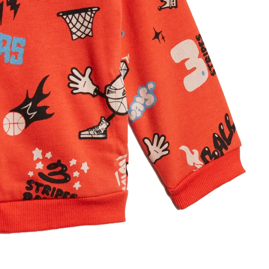 Imagen 7 de 8 de Conjunto adidas Graphic-ROJO/BLANCO/MARINO