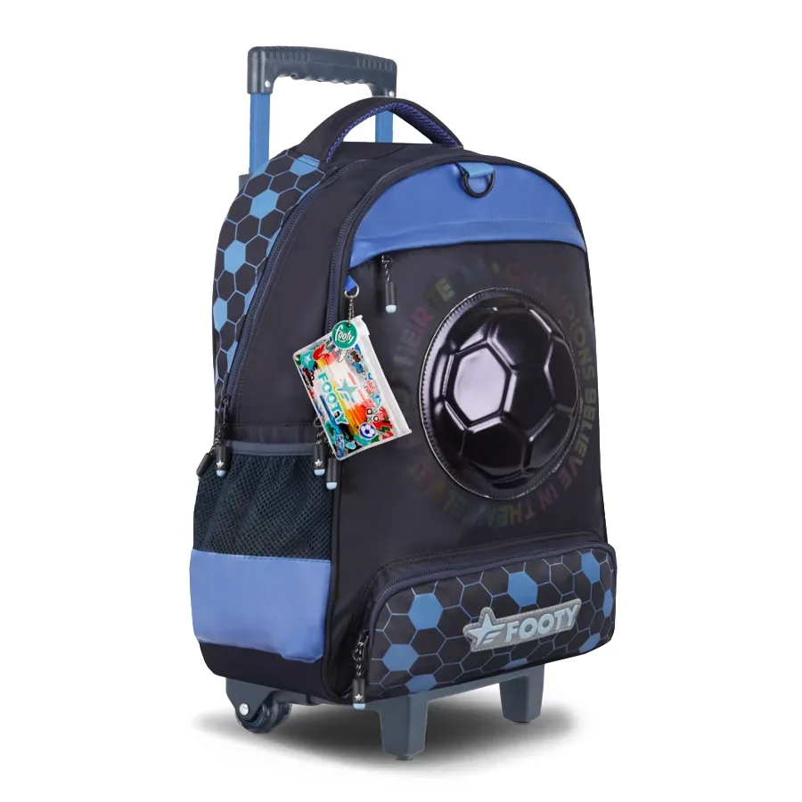 Imagen 1 de 3 de Mochila Footy Carro 18" Next Champ-NEGRO/AZUL
