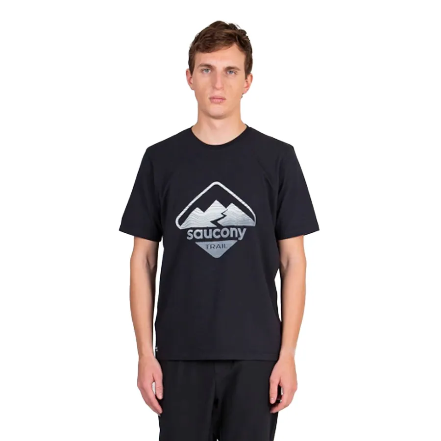 Imagen 0 de 5 de Remera Saucony Recovery Trail-NEGRO/GRIS