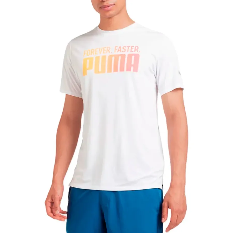 Imagen 0 de 4 de Remera Puma Run Favorites Forever Faster-BLANCO/NARANJA