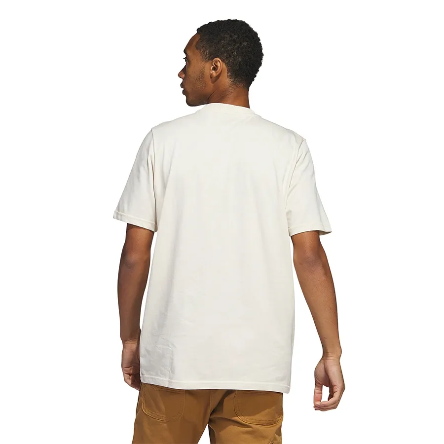 Imagen 3 de 6 de Remera adidas Stencil-NATURAL/DORADO