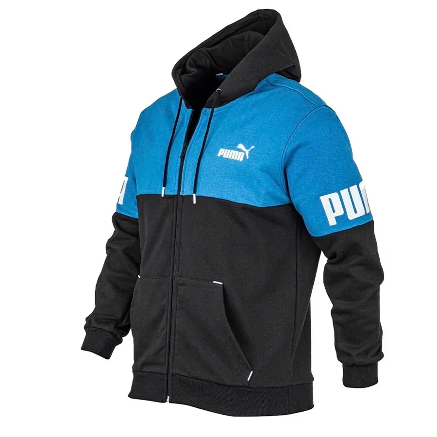 Imagen 3 de 4 de Campera Puma Power Colorblock Full-Zip-NEGRO/AZUL/BLANCO