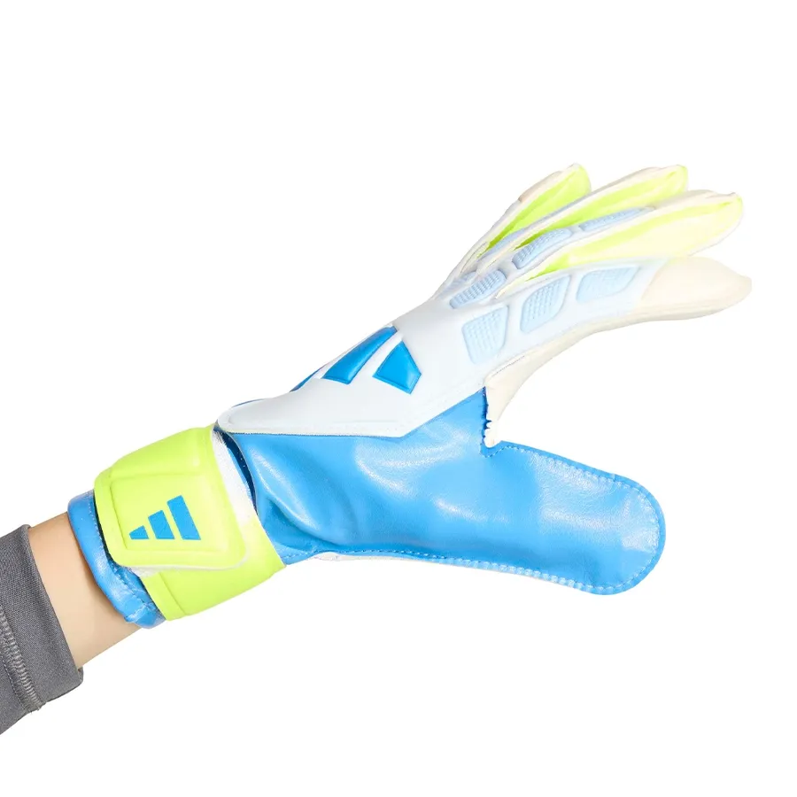 Imagen 2 de 6 de Guantes adidas de Arquero  Predator-BLANCO/AZUL/AMARILLO FLUOR