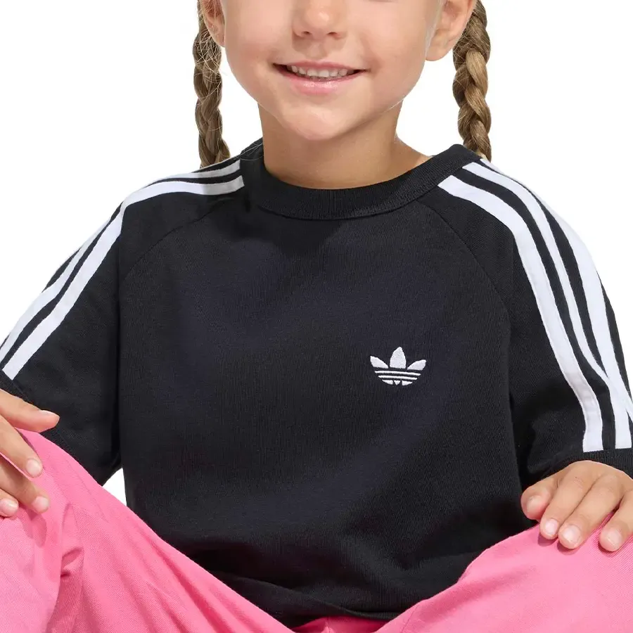Imagen 5 de 7 de Remera adidas originals 3 Tiras-NEGRO/BLANCO