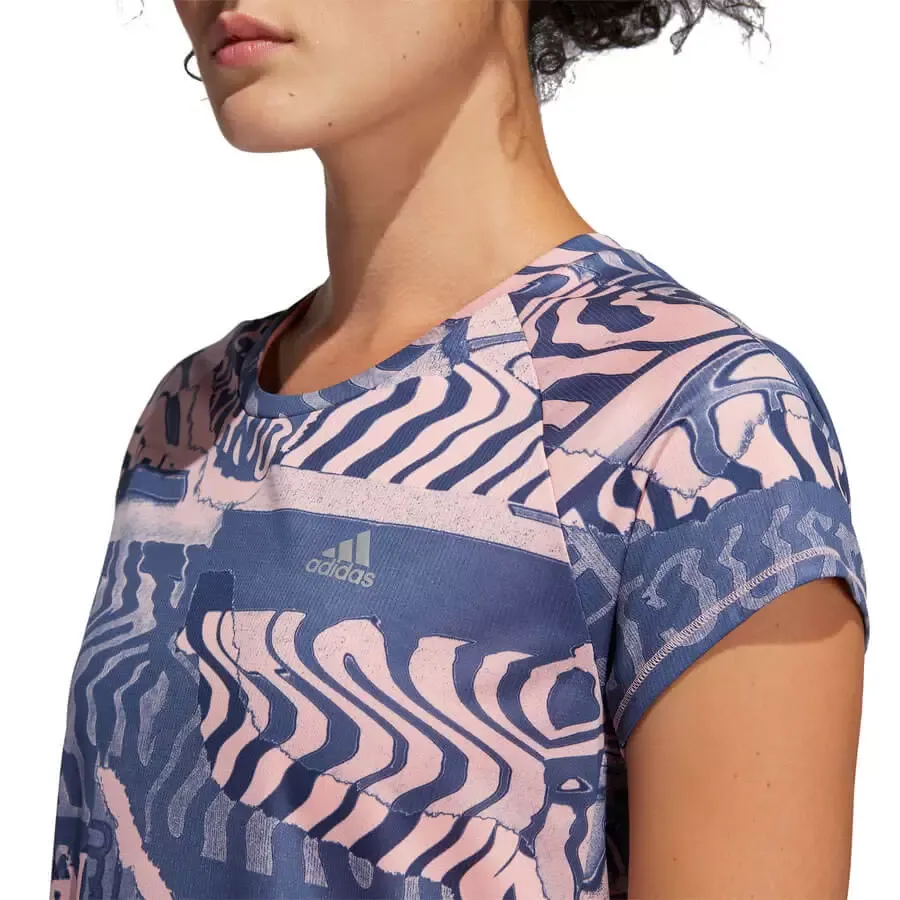 Imagen 2 de 4 de Remera adidas Para Correr Own W-ROSA/AZUL
