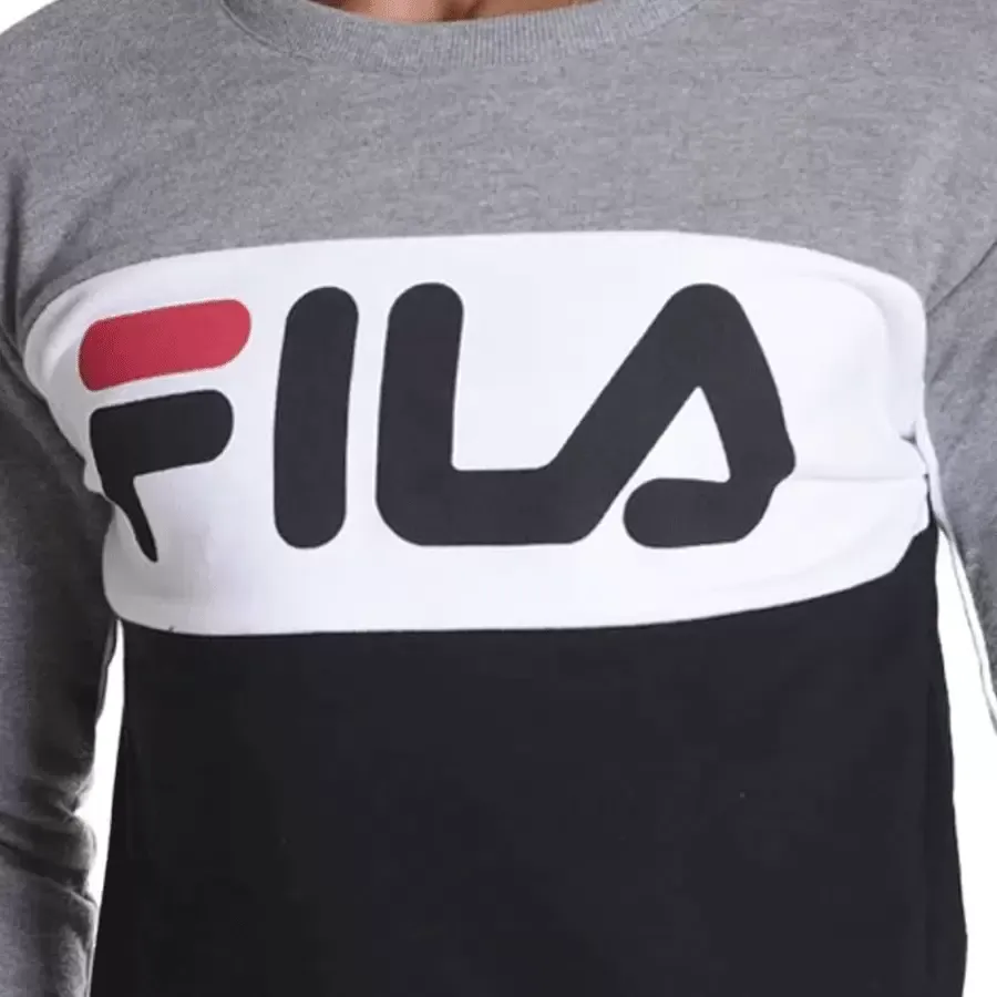 Imagen 2 de 3 de Buzo Fila Letter Colors-GRIS/BLANCO/NEGRO