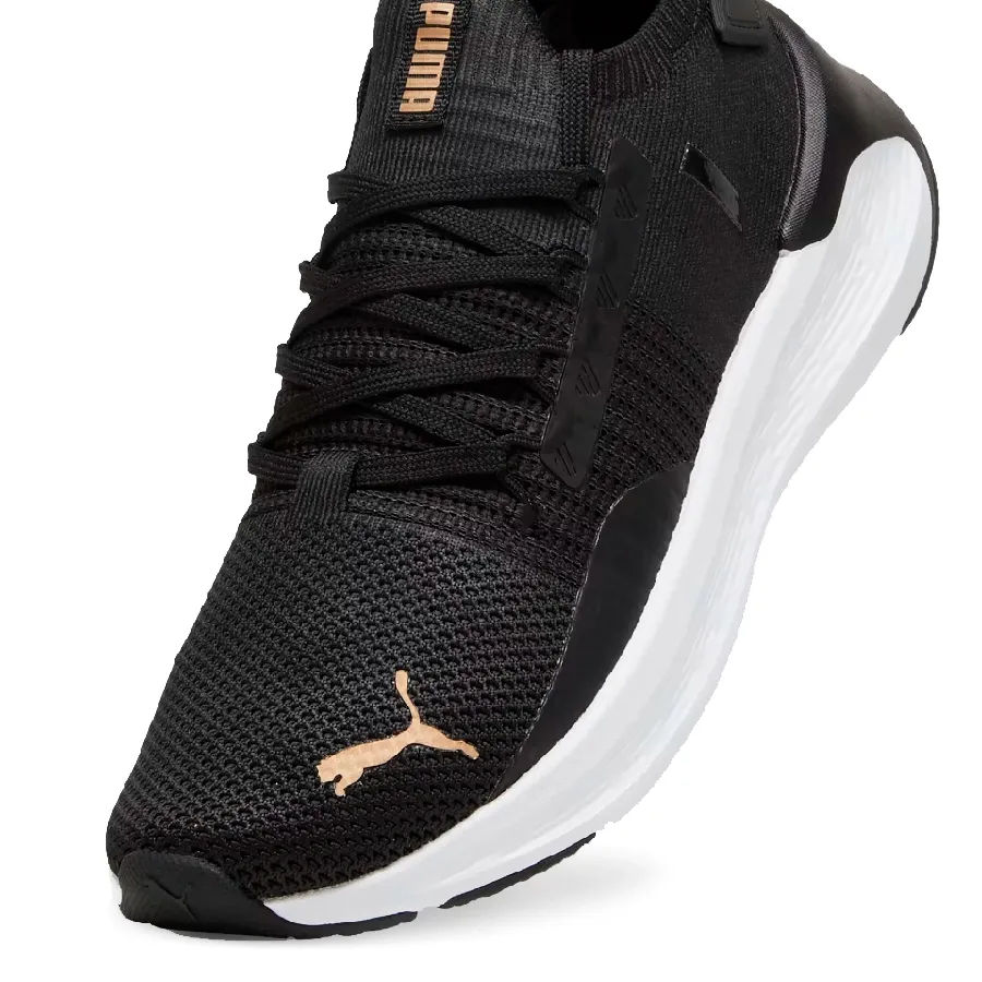 Imagen 4 de 6 de Zapatillas Puma Softride Symmetry Fuzion-NEGRO/DORADO/BLANCO