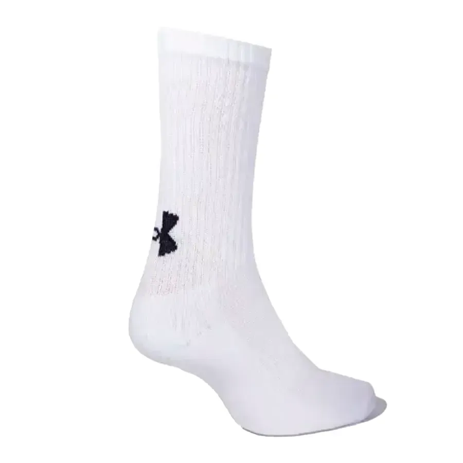 Imagen 1 de 2 de Medias Under Armour Core Crew Pack x3-BLANCO