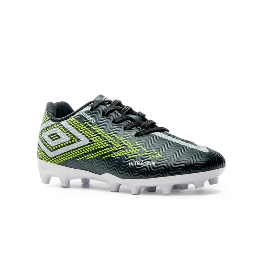 Imagen 1 de 7 de Botines Umbro Campo Ultraskin Jr-NEGRO/PLATA/LIMA