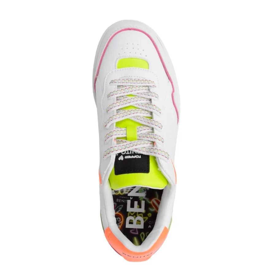 Imagen 4 de 7 de Zapatillas Topper Terre Benito-BLANCO/ROSA/AMARILLO