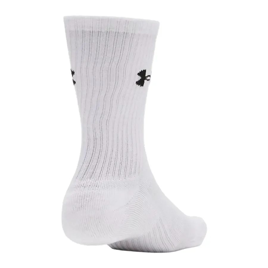 Imagen 1 de 2 de Medias Under Armour Performance Cotton Crew Pack x3-BLANCO