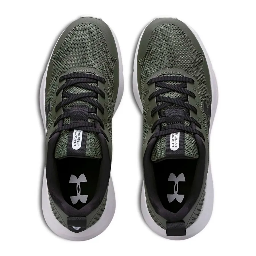 Imagen 3 de 5 de Zapatillas Under Armour Charged Essential Se-VERDE OLIVA/NEGRO