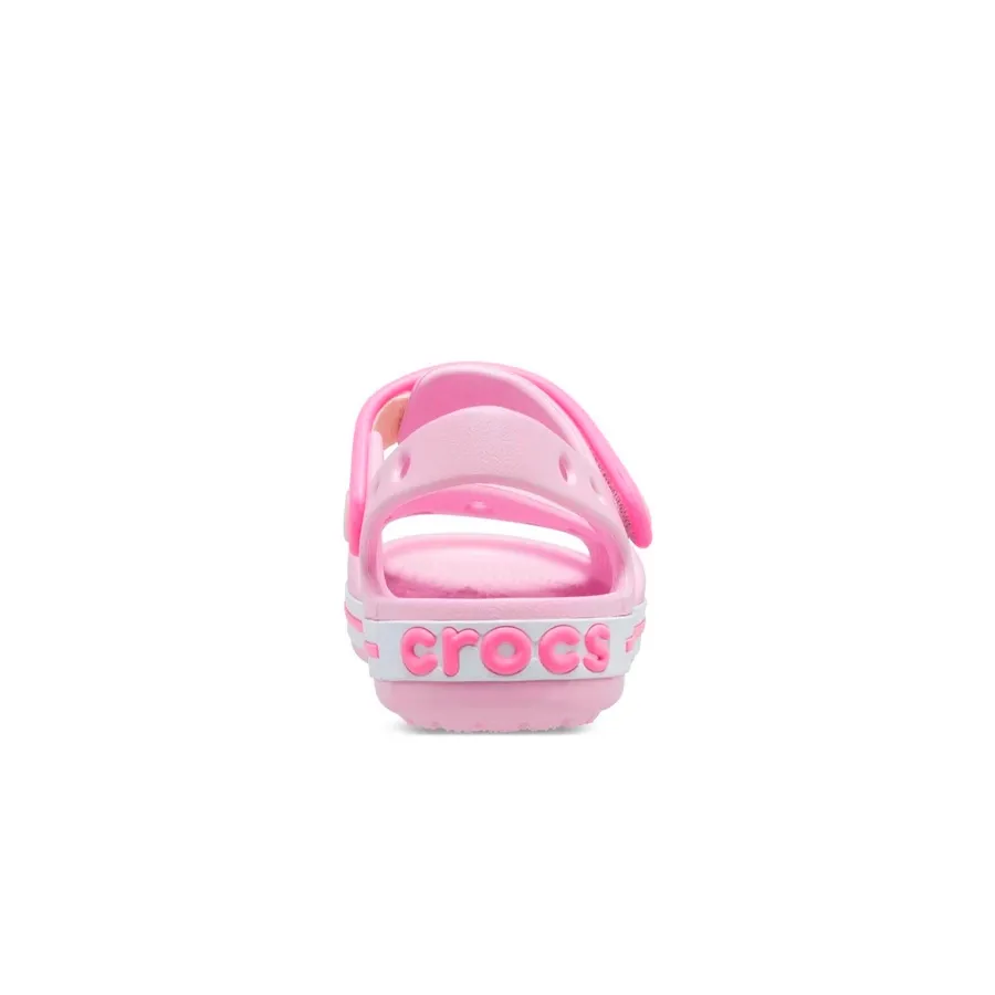 Imagen 3 de 5 de Sandalias Crocs Ojotas  Crocband Kids-ROSA/BLANCO