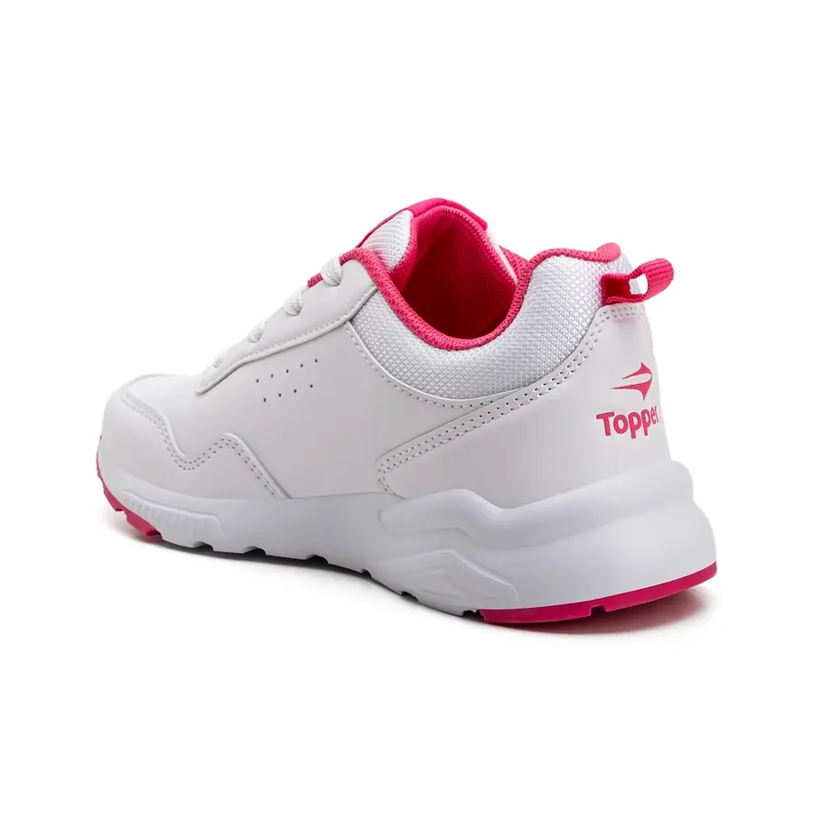 Imagen 2 de 5 de Zapatillas Topper Zurich Iii Kids-BLANCO/FUCSIA
