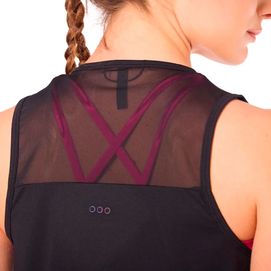 Imagen 3 de 4 de Musculosa Saucony Stopwatch Crop Tank-NEGRO