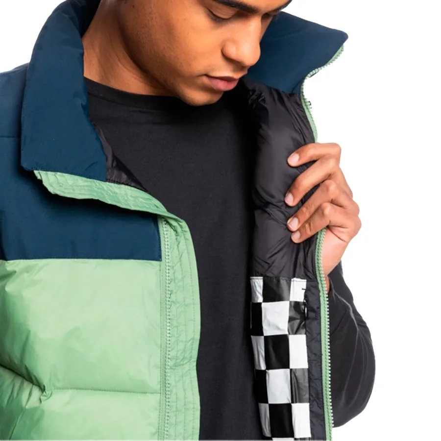 Imagen 6 de 8 de Chaleco Quiksilver Wolf Shoulders-VERDE/MARINO